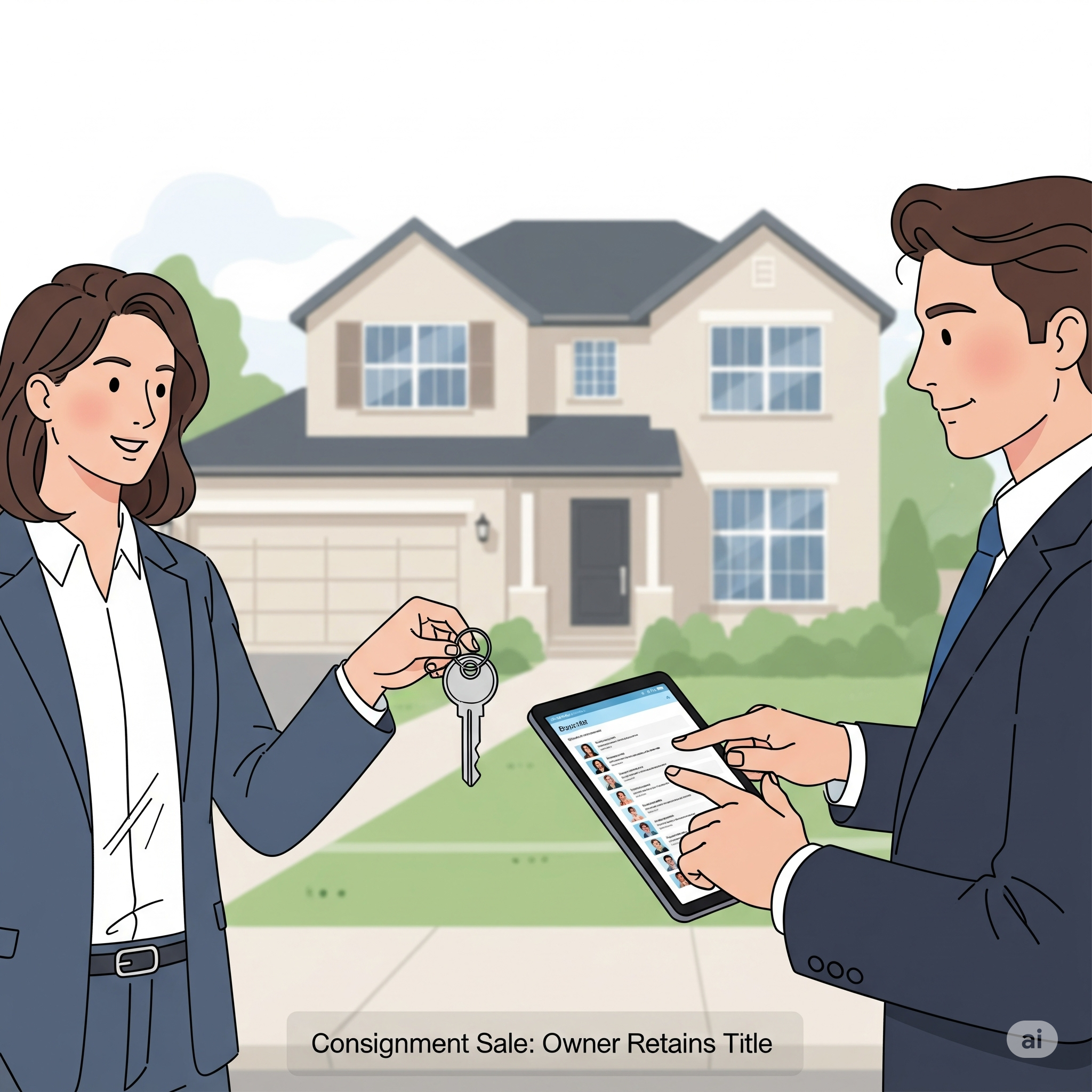 การฝากทรัพย์ (บ้านที่ดิน) เพื่อจะขาย 